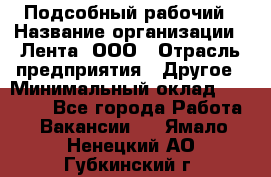 Подсобный рабочий › Название организации ­ Лента, ООО › Отрасль предприятия ­ Другое › Минимальный оклад ­ 22 500 - Все города Работа » Вакансии   . Ямало-Ненецкий АО,Губкинский г.
